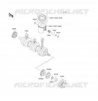 VILEBREQUIN/PISTON pour Kawasaki JET SKI ULTRA 130 D.I. 2001