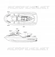 STICKER(WHITE) pour Kawasaki JET SKI ULTRA 150 2003
