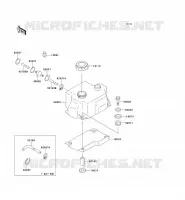 R&Eacute;SERVOIR D'HUILE pour Kawasaki JET SKI X-4 1992