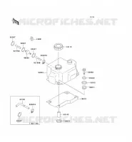 R&Eacute;SERVOIR D'HUILE pour Kawasaki JET SKI SS 1992