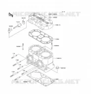 CULASSE/CYLINDRE pour Kawasaki JET SKI X-4 1994