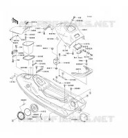 PIECE COQUE pour Kawasaki JET SKI X-4 1994