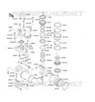 &Eacute;CHAPPEMENT pour Kawasaki JET SKI SS 1995