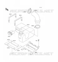 SILENCIEUX ADMISSION pour Kawasaki JET SKI SS 1995