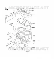 CULASSE/CYLINDRE pour Kawasaki JET SKI SUPER SPORT XI 1994