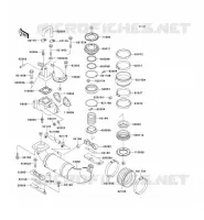 &Eacute;CHAPPEMENT pour Kawasaki JET SKI SUPER SPORT XI 1994