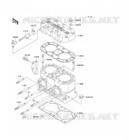 CULASSE/CYLINDRE pour Kawasaki JET SKI SUPER SPORT XI 1994