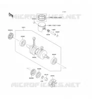 VILEBREQUIN/PISTON pour Kawasaki JET SKI SUPER SPORT XI 1994
