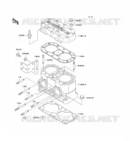 CULASSE/CYLINDRE pour Kawasaki JET SKI 750 ZXI 1996