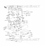 &Eacute;CHAPPEMENT pour Kawasaki JET SKI 750 ZXI 1996
