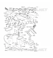 PIECE COQUE pour Kawasaki JET SKI 750 ZXI 1996