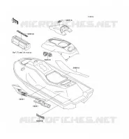STICKER pour Kawasaki JET SKI 750 ZXI 1996