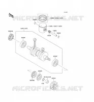 VILEBREQUIN/PISTON pour Kawasaki JET SKI 750 ZXI 1996