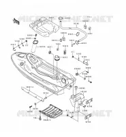 COQUE pour Kawasaki JET SKI XI SPORT 1999