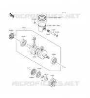 VILEBREQUIN/PISTON pour Kawasaki JET SKI XI SPORT 1999