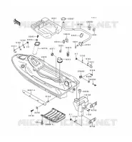 COQUE pour Kawasaki JET SKI XI SPORT 1999