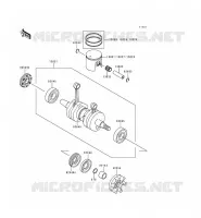 VILEBREQUIN/PISTON pour Kawasaki JET SKI XI SPORT 1999
