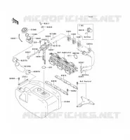 RESERVOIR CARBURANT pour Kawasaki JET SKI 900 ZXI 1995