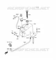 R&Eacute;SERVOIR D'HUILE pour Kawasaki JET SKI 300 1988