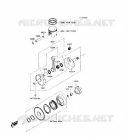 VILEBREQUIN/PISTON pour Kawasaki JET SKI 300 1988