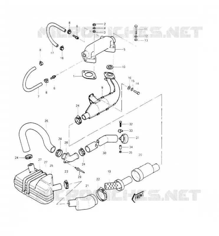 &Eacute;CHAPPEMENT Kawasaki JET SKI 440 1987 JET SKI 440  JS440-A11