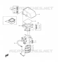 SUPPORT CARBURATEUR/PARE FLAMME pour Kawasaki JET SKI 440 1989