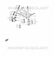 SUPPORT MOTEUR pour Kawasaki JET SKI 440 1989