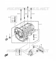 CARTER MOTEUR(S) pour Kawasaki JET SKI 550 1988