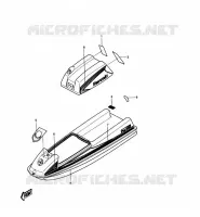 LABEL pour Kawasaki JET SKI 550 1988
