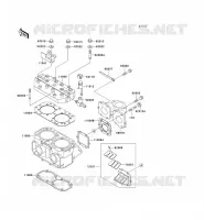 CULASSE/CYLINDRE pour Kawasaki JET SKI 550SX 1992