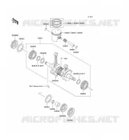 VILEBREQUIN/PISTON pour Kawasaki JET SKI 550SX 1995