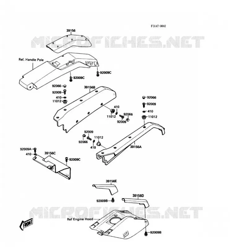 MOUSSES Kawasaki JET SKI 650 1988 JET SKI 650SX  JS650-A2