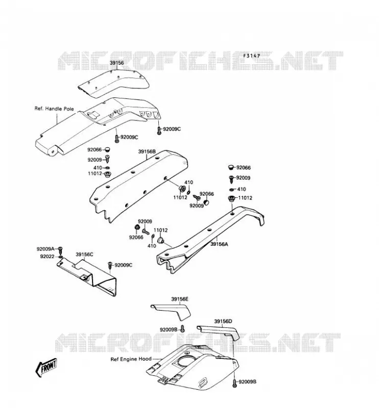 MOUSSES Kawasaki JET SKI 650 1990 JET SKI 650SX  JS650-A4