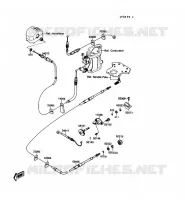 CABLES pour Kawasaki JET SKI 650SX 1990