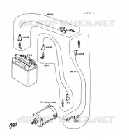 &Eacute;QUIPEMENT ELECTRIQUE pour Kawasaki JET SKI 650SX 1990