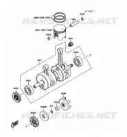 VILEBREQUIN/PISTON pour Kawasaki JET SKI 650SX 1990