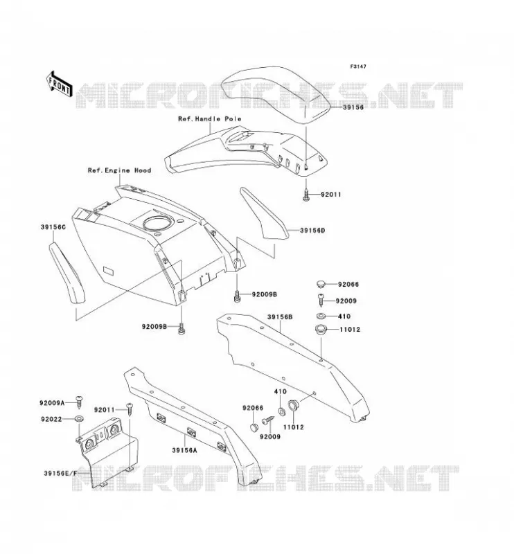 MOUSSE Kawasaki JET SKI 650 1992 JET SKI 650SX  JS650-B2