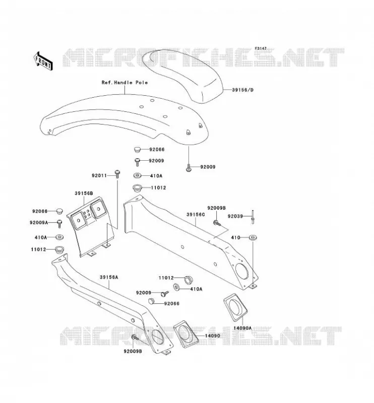 MOUSSES(-KAW60985 93) Kawasaki JET SKI 750 1993 JET SKI 750 SX  JS750-A2