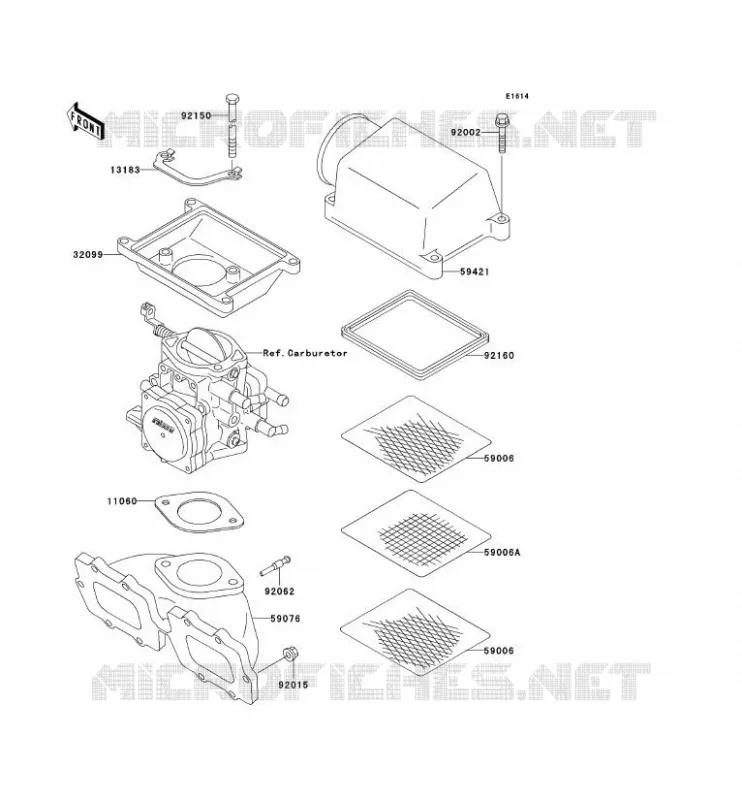 BOUCLIER THERMIQUE Kawasaki JET SKI 750 1994 JET SKI 750 SX  JS750-A3