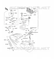 RESERVOIR CARBURANT pour Kawasaki JET SKI 750 SXI 1997