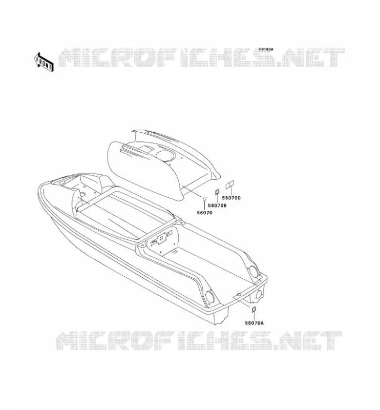 LABEL Kawasaki JET SKI 750 1997 JET SKI 750 SXI  JS750-B3