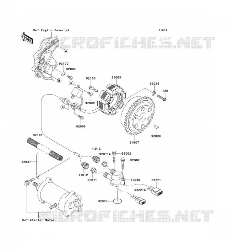 G&Eacute;N&Eacute;RATEUR Kawasaki JET SKI 800 2007 JET SKI 800 SX-R  JS800A7F