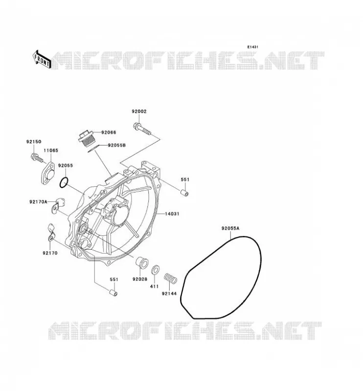 COUVERCLES MOTEUR Kawasaki JET SKI 800 2010 JET SKI 800 SX-R  JS800AAF