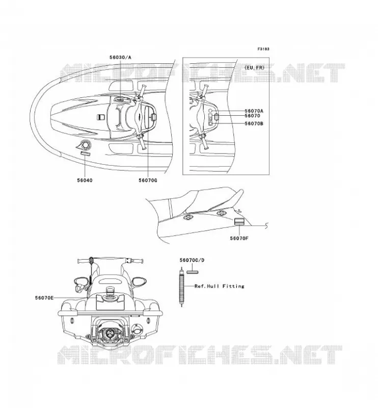LABEL Kawasaki JET SKI 1100 2002 JET SKI 1100 STX D.I.  JT1100-F2