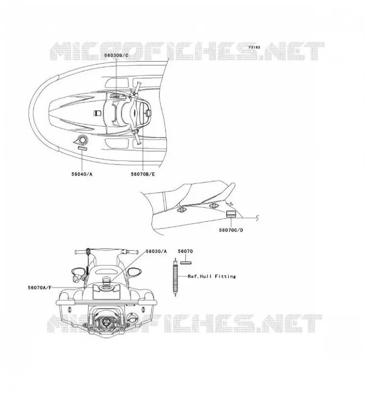 LABEL Kawasaki JET SKI 1100 2002 JET SKI 1100 STX D.I.  JT1100-F2