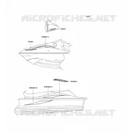 STICKER(WHITE) pour Kawasaki JET SKI STX-12F 2003