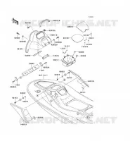 PIECE COQUE MILIEU pour Kawasaki JET SKI STX-12F 2004