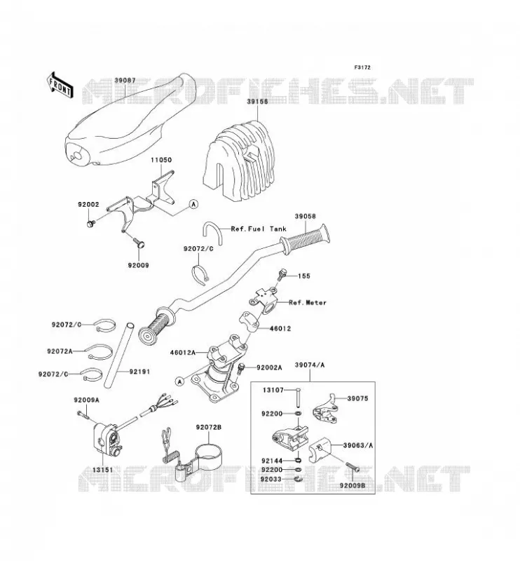 GUIDON Kawasaki JET SKI 1200 2004 JET SKI STX-12F  JT1200-B2