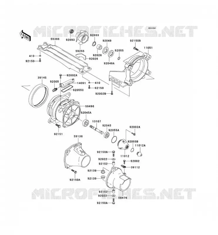 TURBINE Kawasaki JET SKI 1200 2004 JET SKI 1200 STX-R  JT1200-C1
