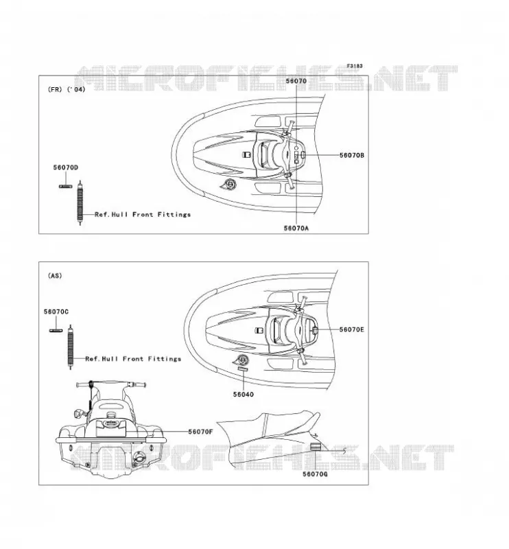 LABEL Kawasaki JET SKI 1200 2005 JET SKI 1200 STX-R  JT1200-C2
